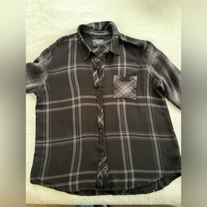 Rails Charcoal Plaid Button Down Shirt